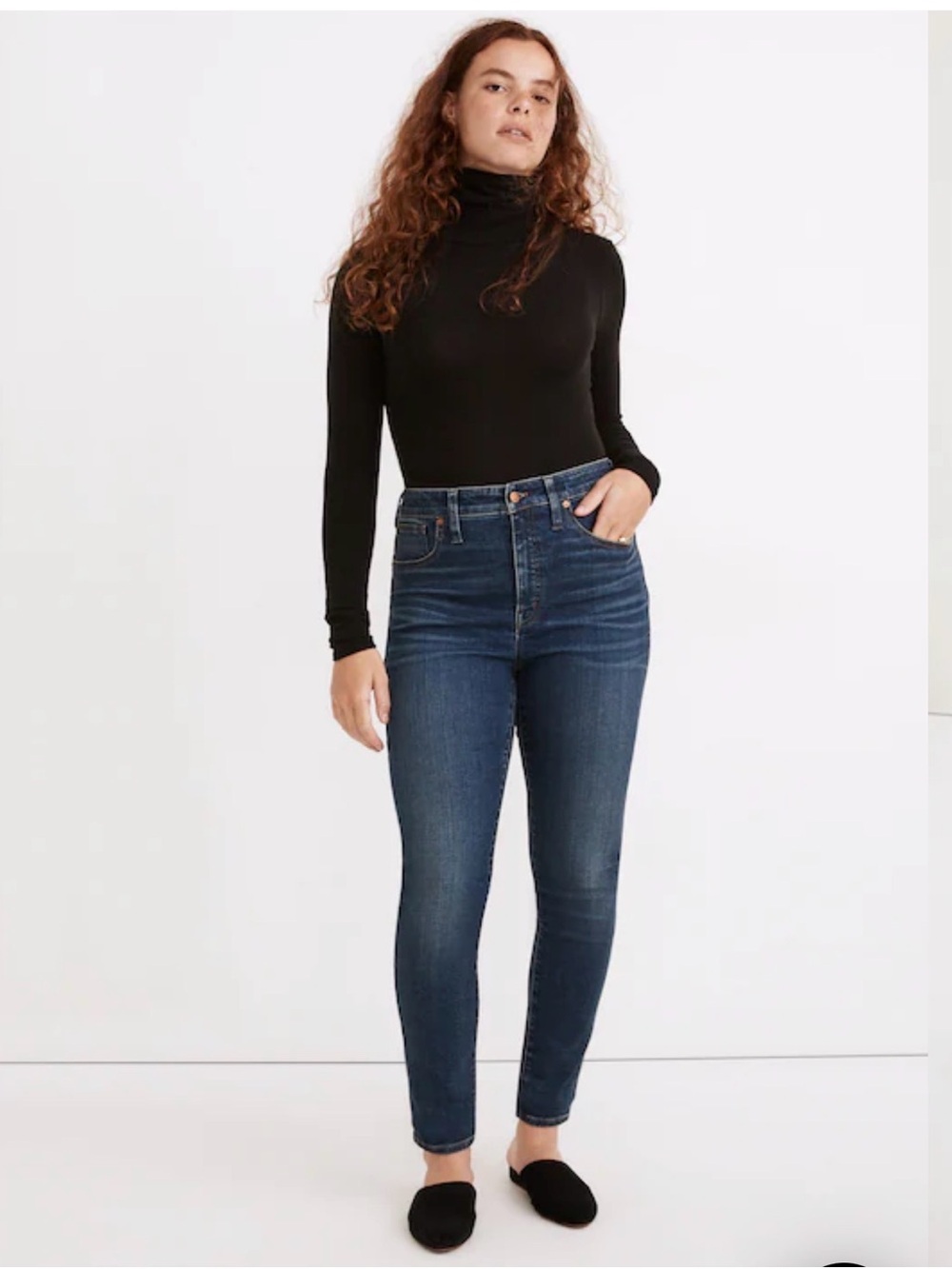 Madewell curvy high-rise skinny jeans lanette wash size 26